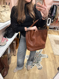 Sac marron cabas Longchamp