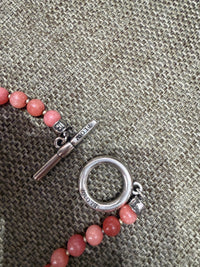 Collier rose Blow et perles 16/06