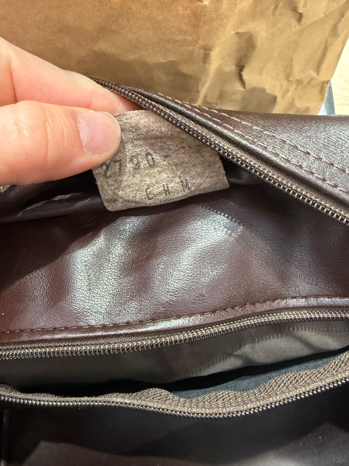 Sac Longchamp marron vintage