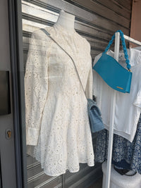 Sézane Robe blanche broderie anglaise T.M 19/07