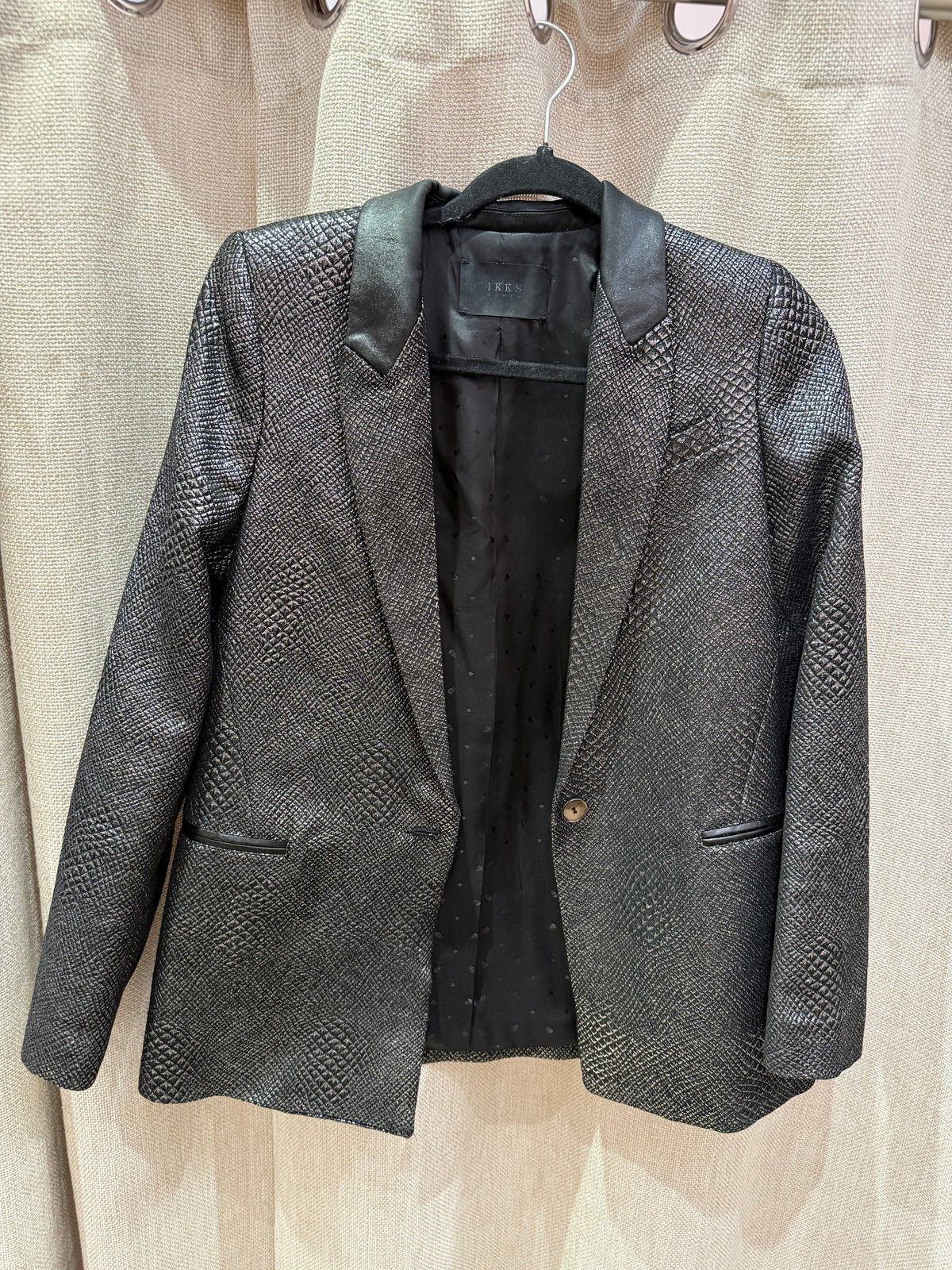Veste blazer 36 IKKS Noir et argenté