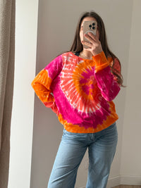 Pull Freeman Porter Rose & orange T.XL