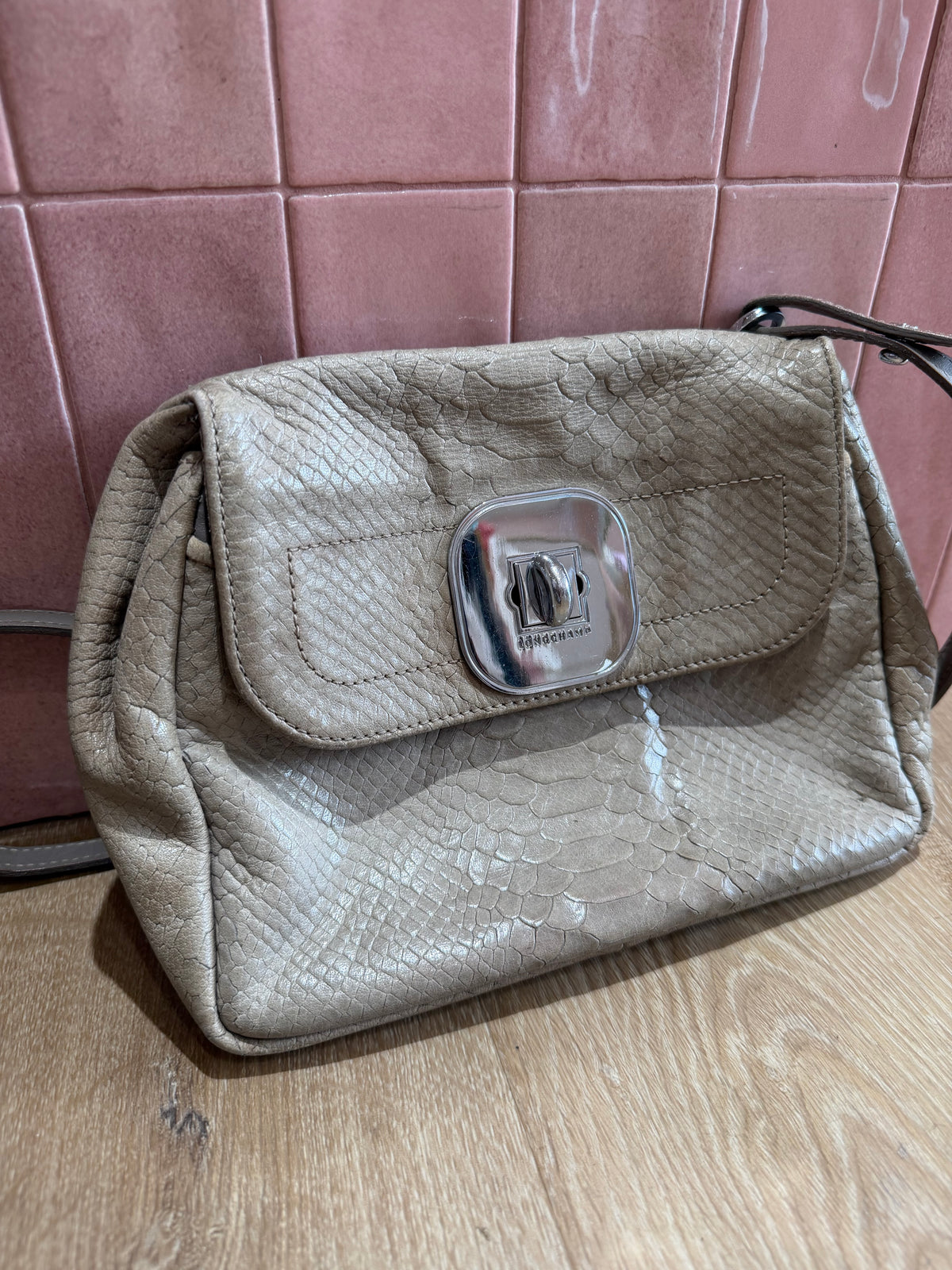 Sac Longchamp beige 20/08