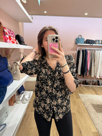 Chemise noire et blanche ba&sh T.XS 31/05