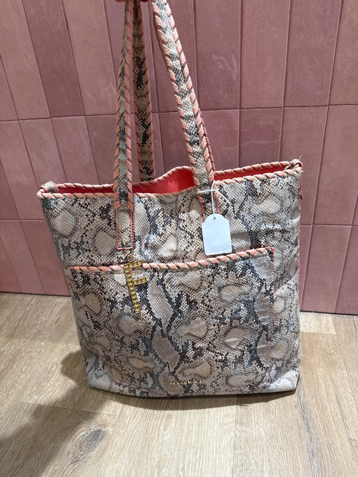 Sac Fracomina beige et rose TU 27/05