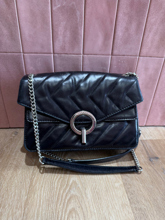 Sac Sandro cuir noir