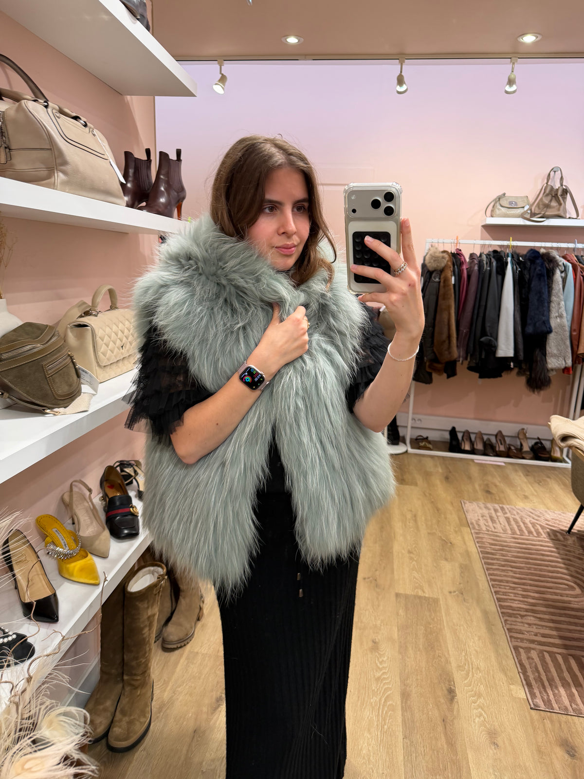 Veste en vrai fourrure Berenice 23/09