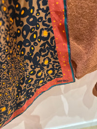 Foulard Kenzo orange soie TU