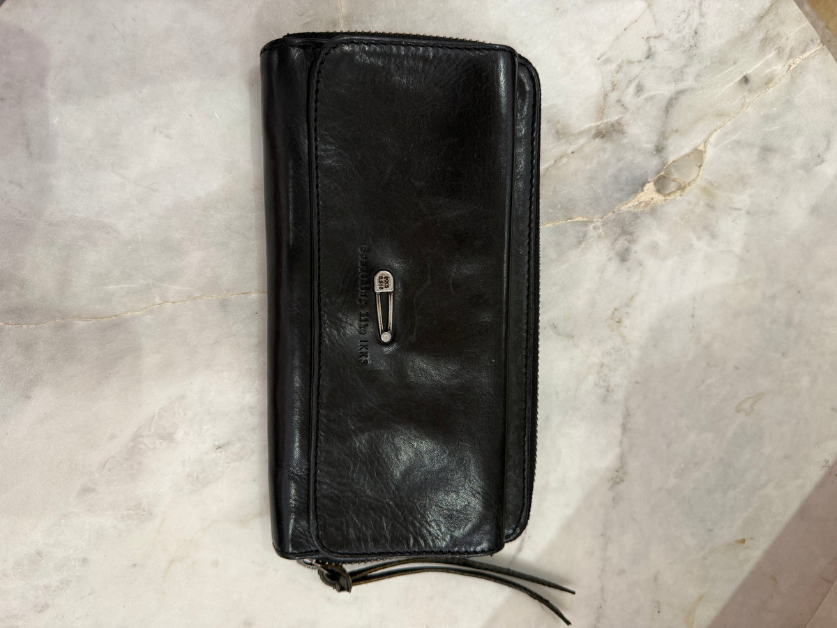 Porte-monnaie IKKS cuir noir