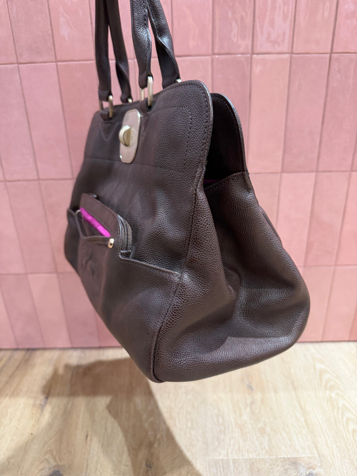 Sac marron Longchamp Gasby 03-10