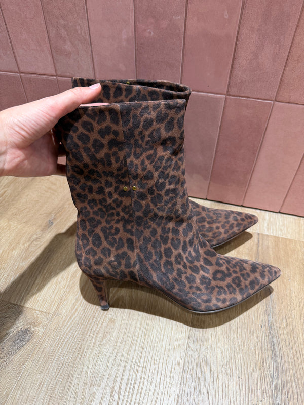 Bottines en cuir léopard Jérôme Dreyfuss T.39 15/09