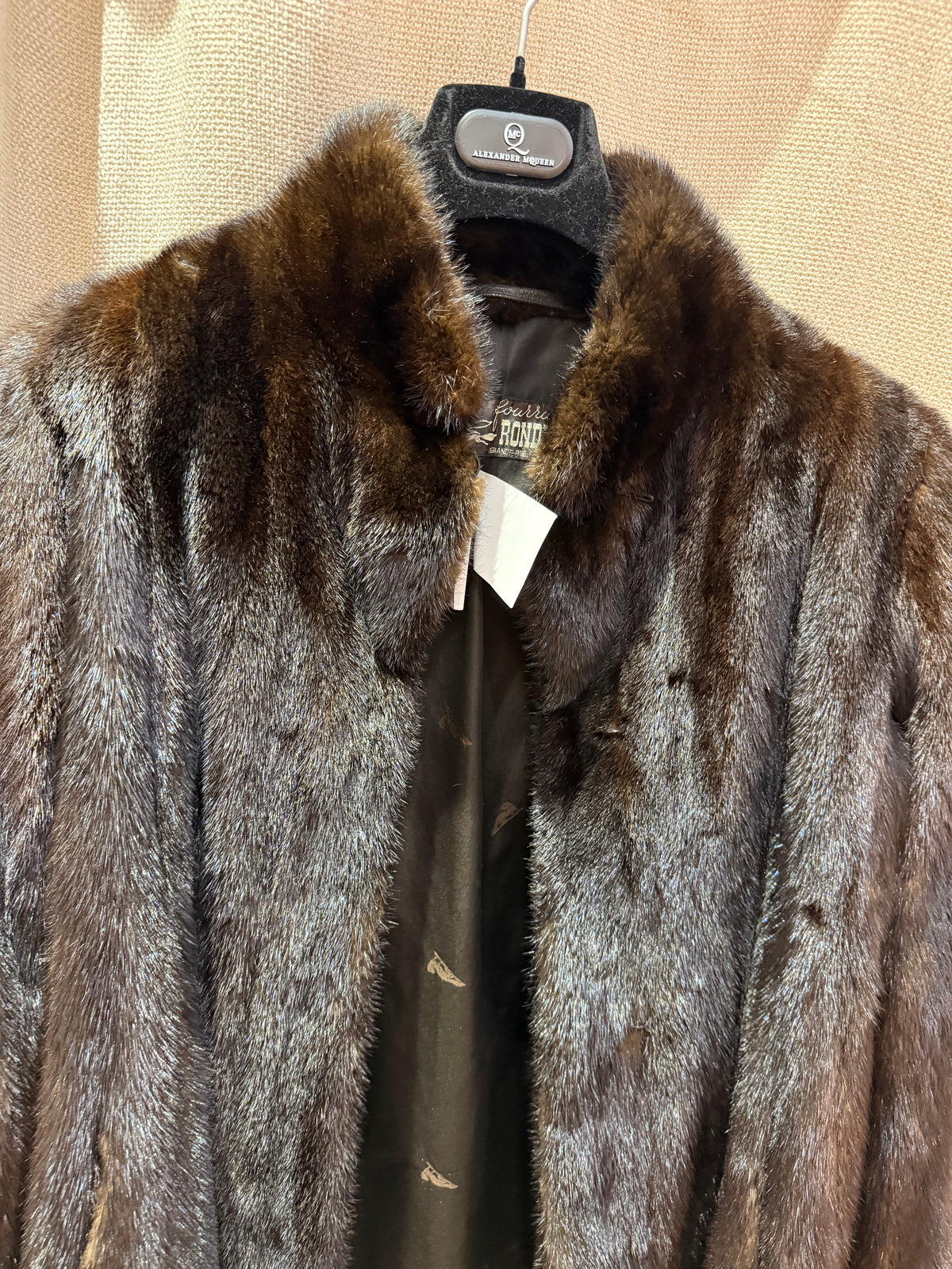 Manteau en vison marron T.S/M