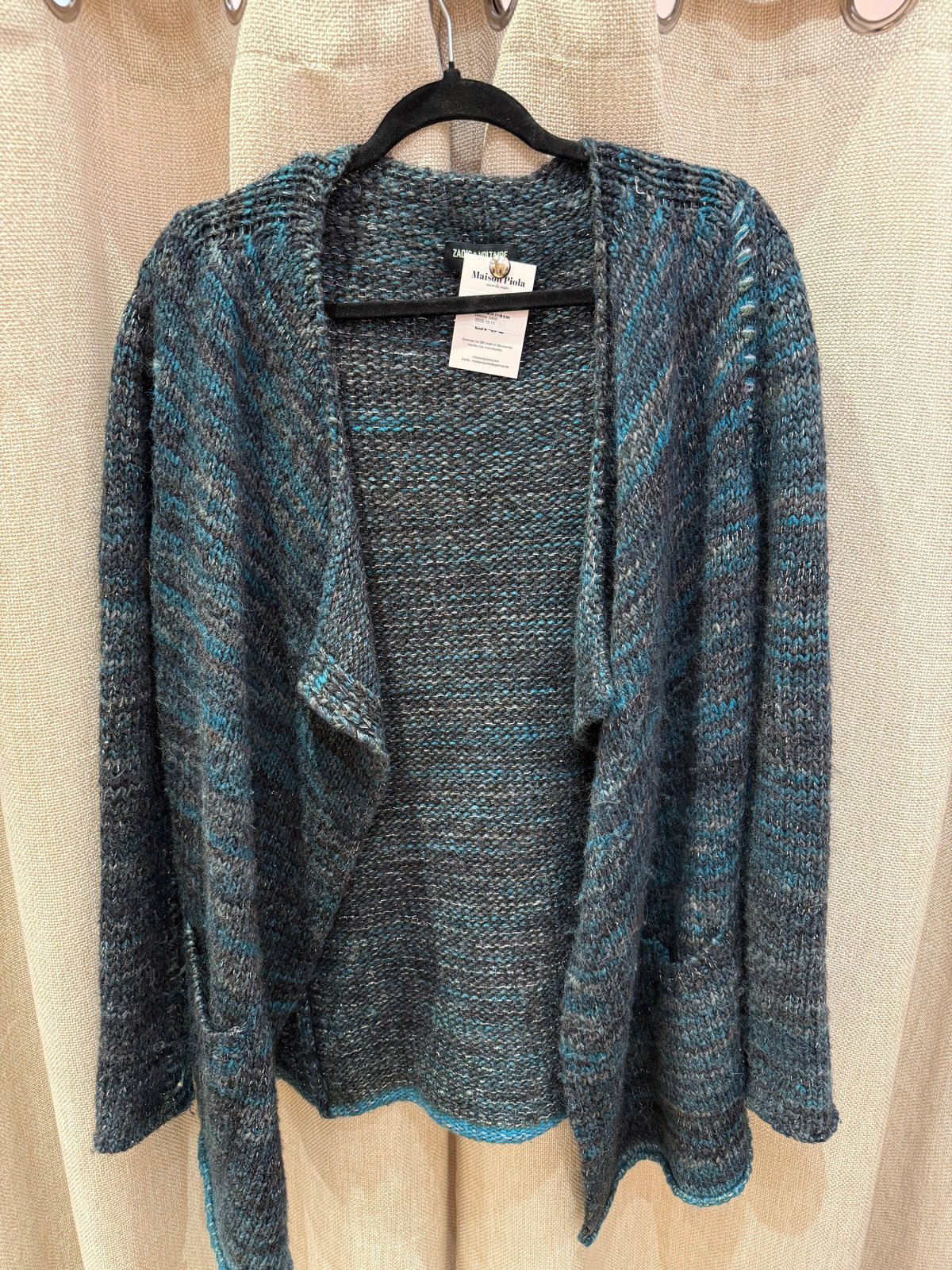 Gilet bleu et vert Zadig & Voltaire