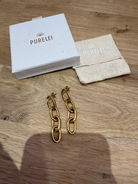 Boucles d’oreilles doré purelei