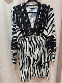 Robe noir et gris Indies T.M