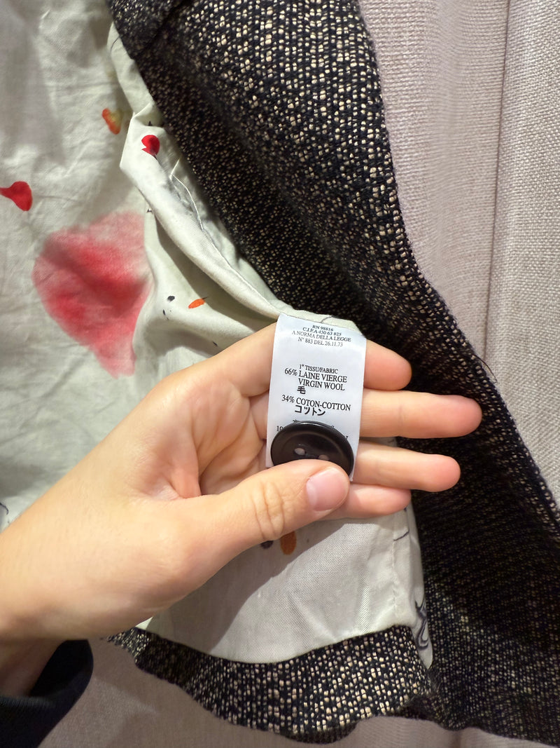 Veste marron courte Côté Lac 66% laine T.M