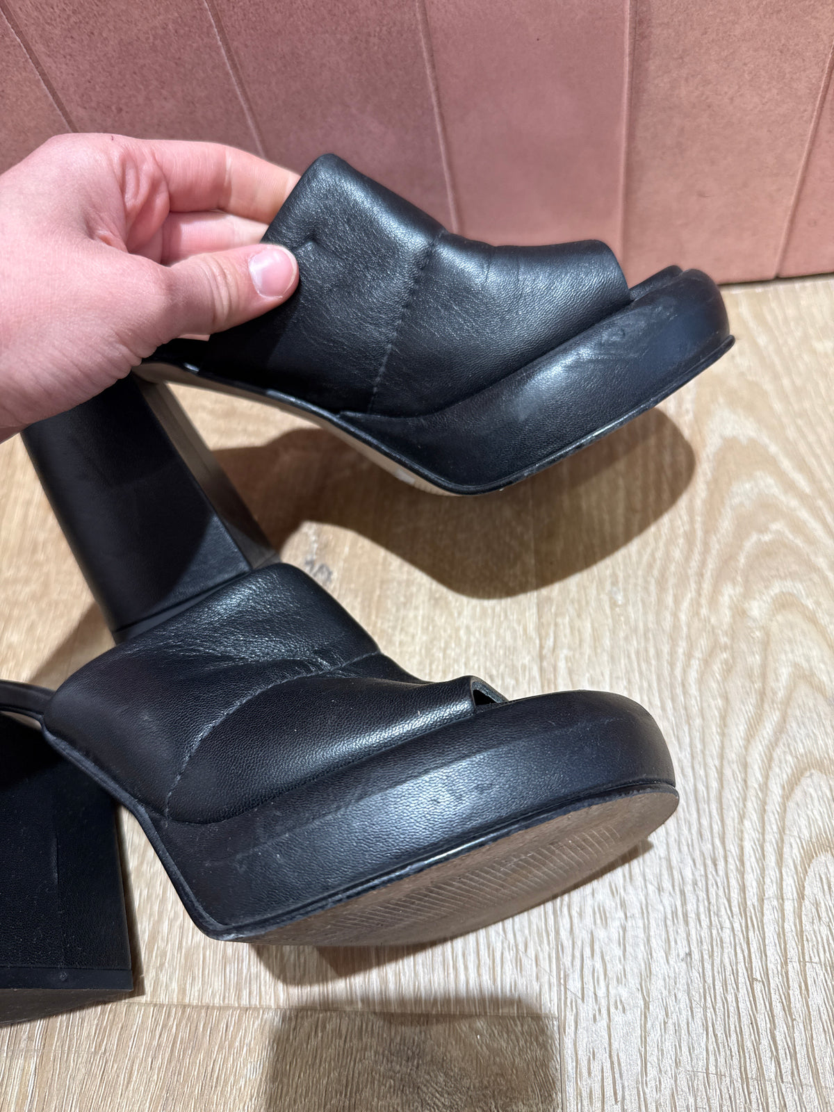 Mules à talons mellow yellow T.36