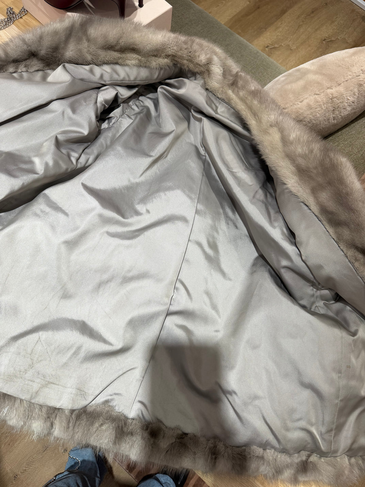 Manteau en vison gris taille 38 26/08