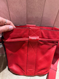 Sac Lancel rouge cuir