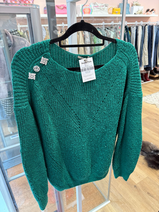 Pull Vert maille Elora M