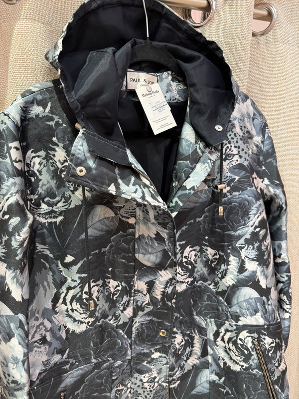 Manteau noir et blanc tigre Paul & Joe T.L