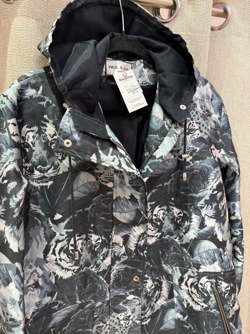 Manteau noir et blanc tigre Paul & Joe T.L