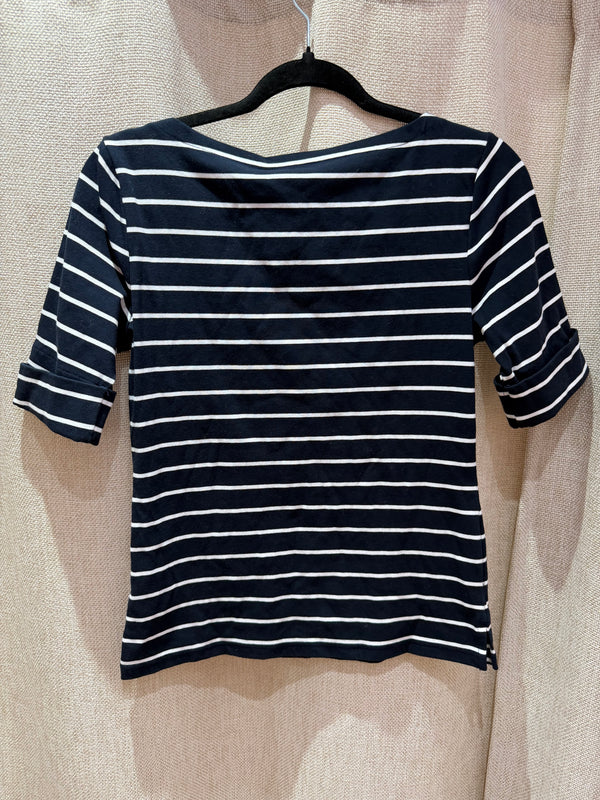 Top bleu marine à rayures Ralph Lauren T.M 29/09