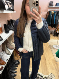 Veste doudoune bleu Sportalm plume T.L