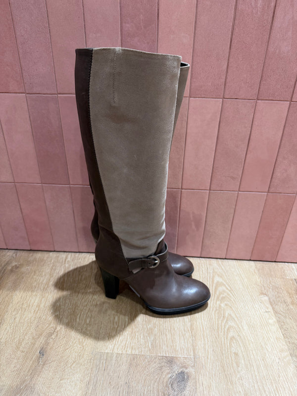 Bottes grises et marron Hogan T40 1/2 19/10