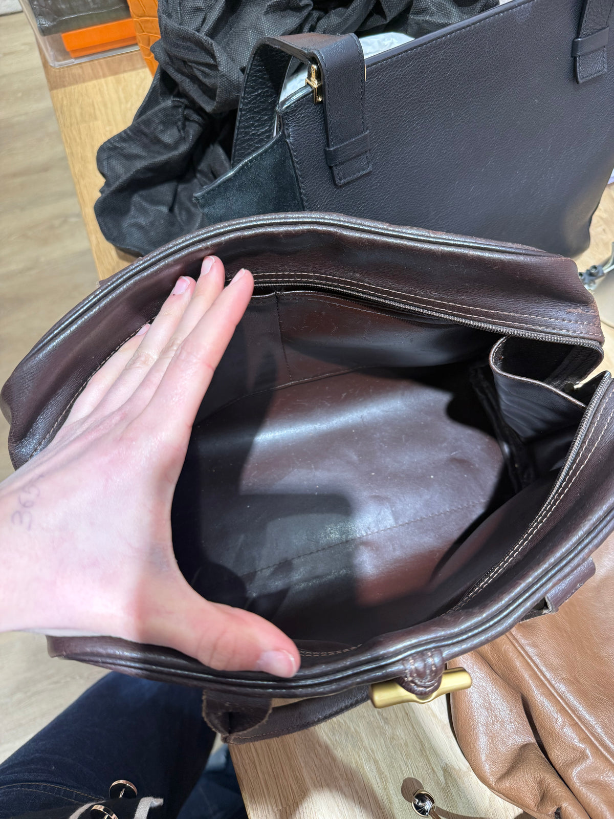 Sac Longchamp marron vintage