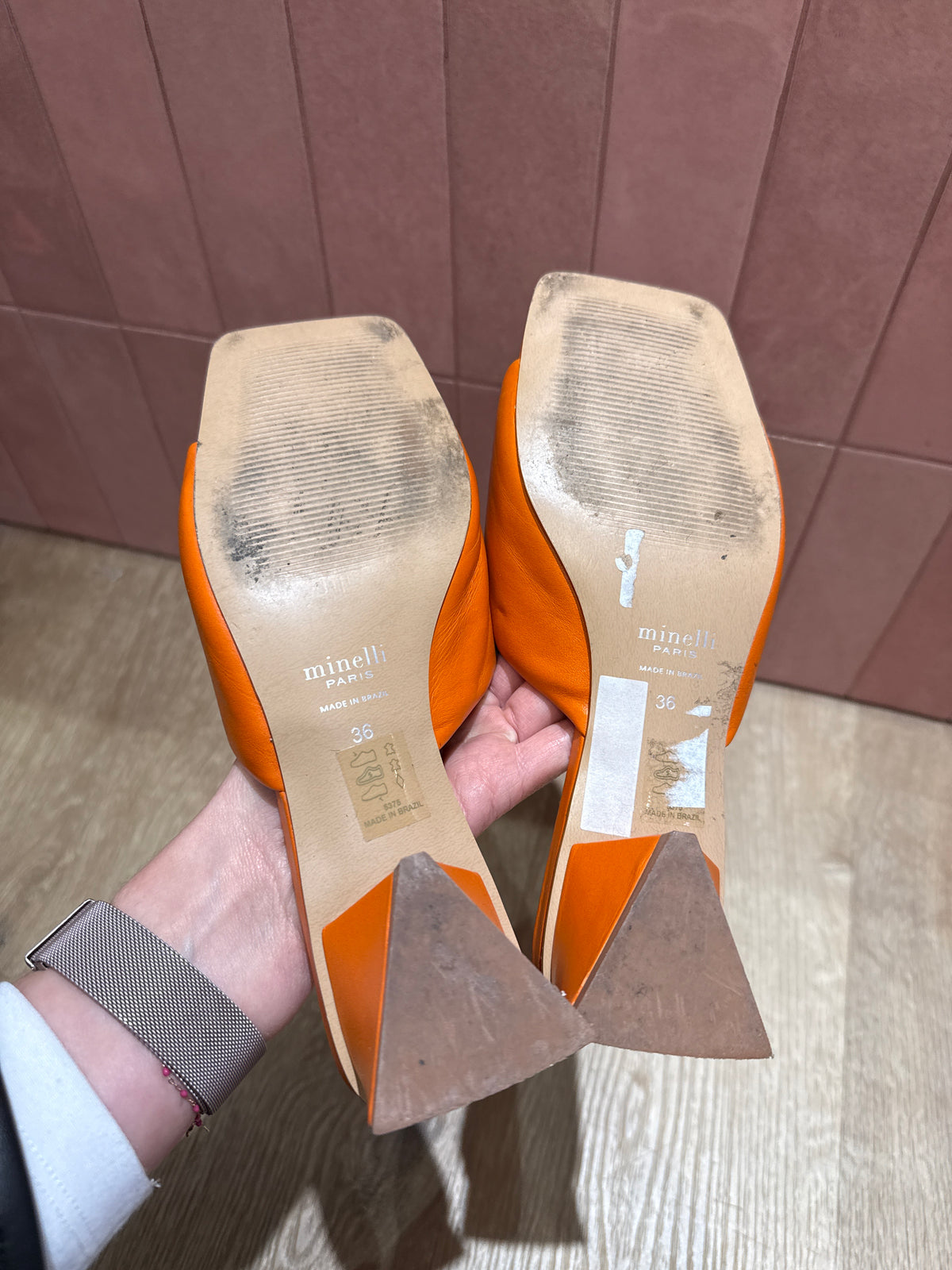 Mules orange Minelli t.36