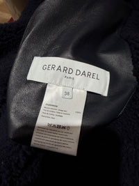 Manteau bleu nuit peau lainé Gérard Darel T.38 (L) 14/09