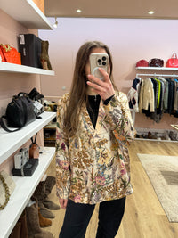Chemise rose soie Momoni T.44