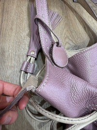 Sac lancel violet en cuir premier flirt 10/06
