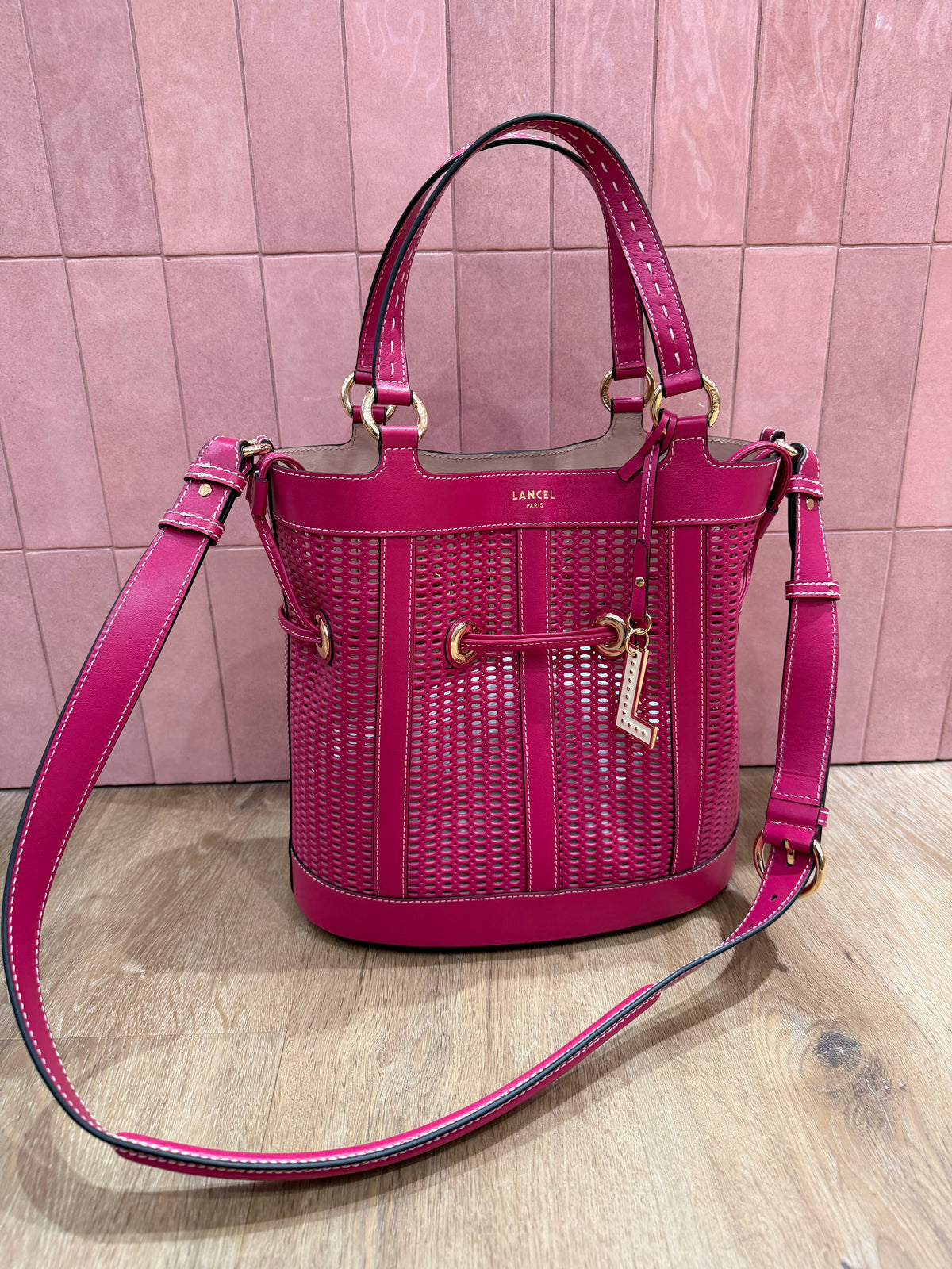 Sac premier flirt rose lancel 06/10