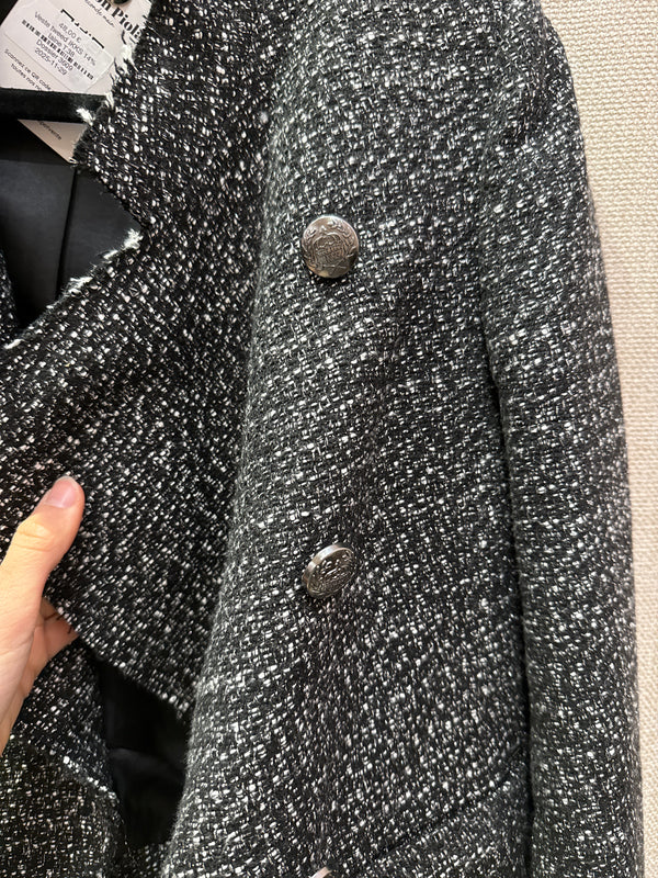 Veste tweed IKKS 14% laine T.38
