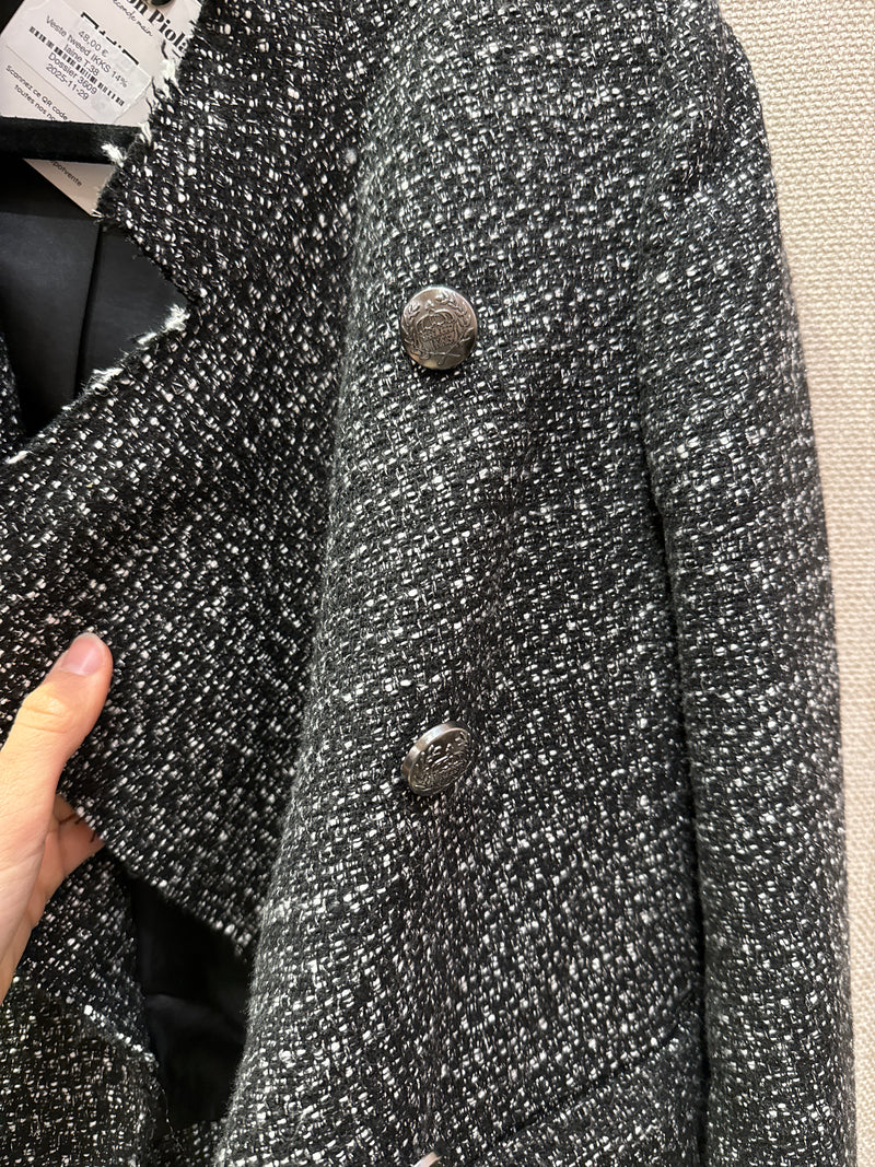 Veste tweed IKKS 14% laine T.38