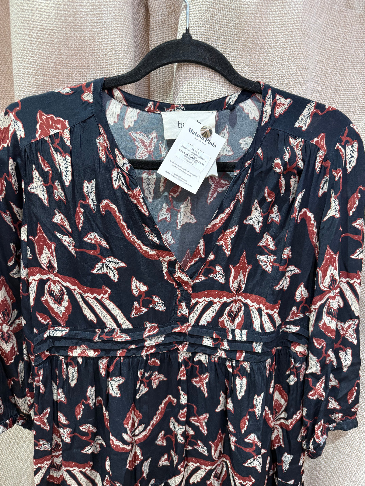 Robe bleu marine (Ba&sh) — T.XS/S