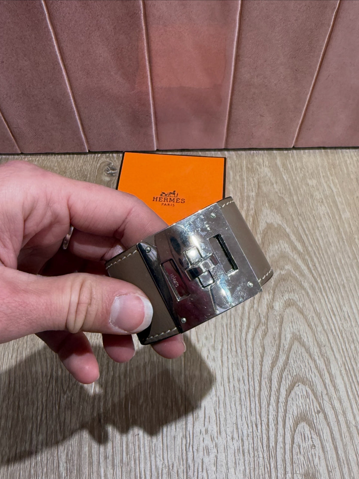 Bracelet Kelly Hermès étoupe