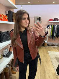 Veste en cuir Maje T.36/38