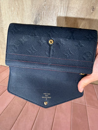 Porte-feuille louis Vuitton bleu marine 20/07