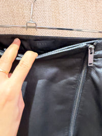 Jupe crayon en cuir noire IKKS T.34 20/09