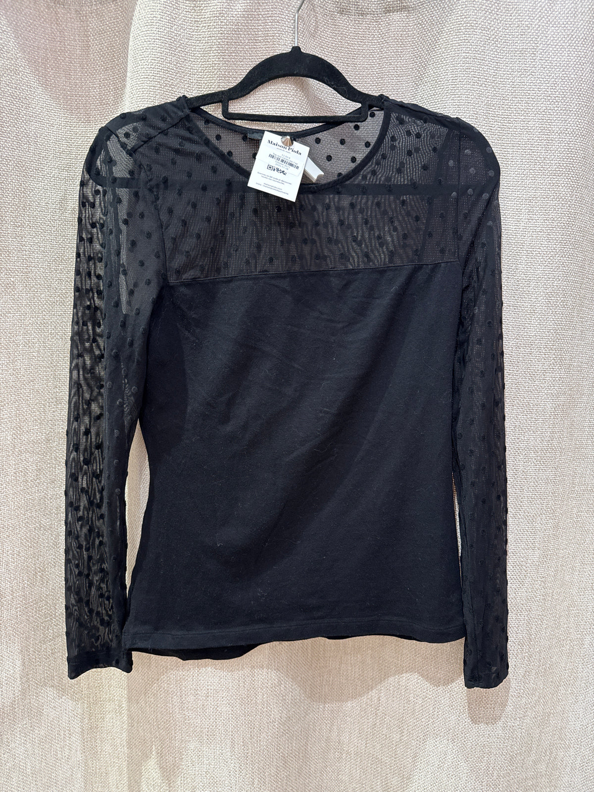 Top noir H&M UNI T.M