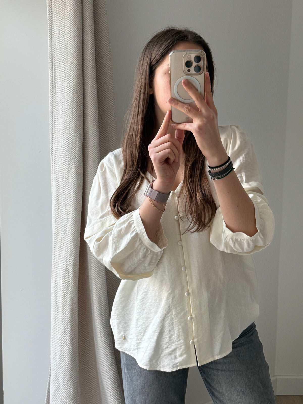 blouse beige mc des petits hauts Taille L