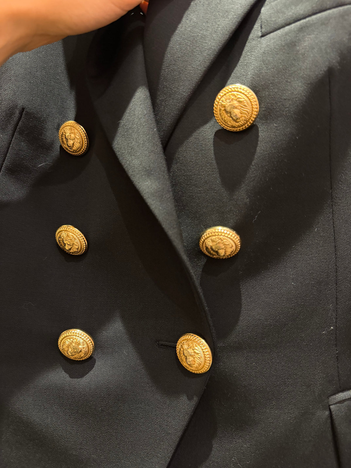 Blazer noir balmain T.36 22/09