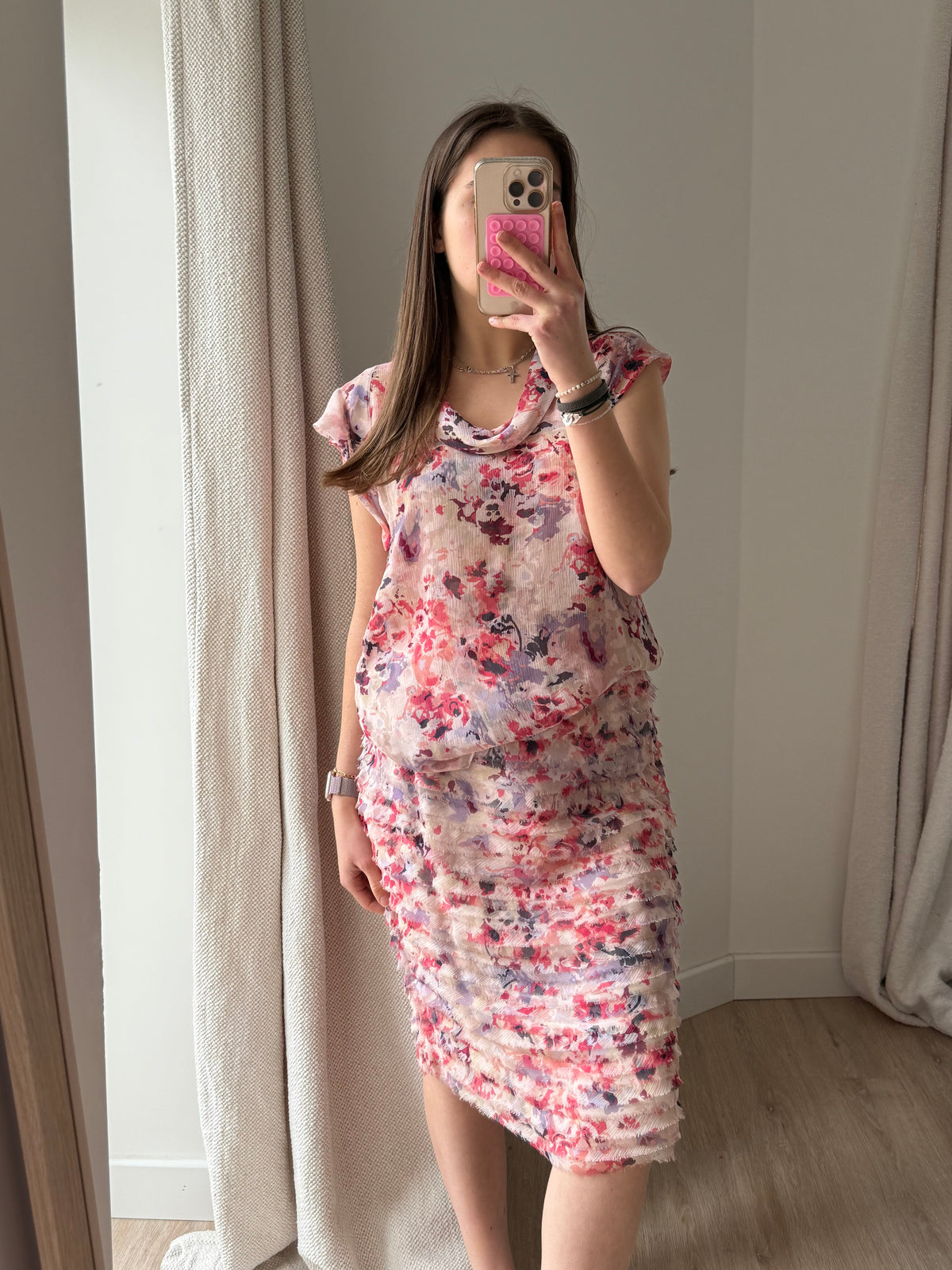 Georges Rech ensemble rose soie T.L