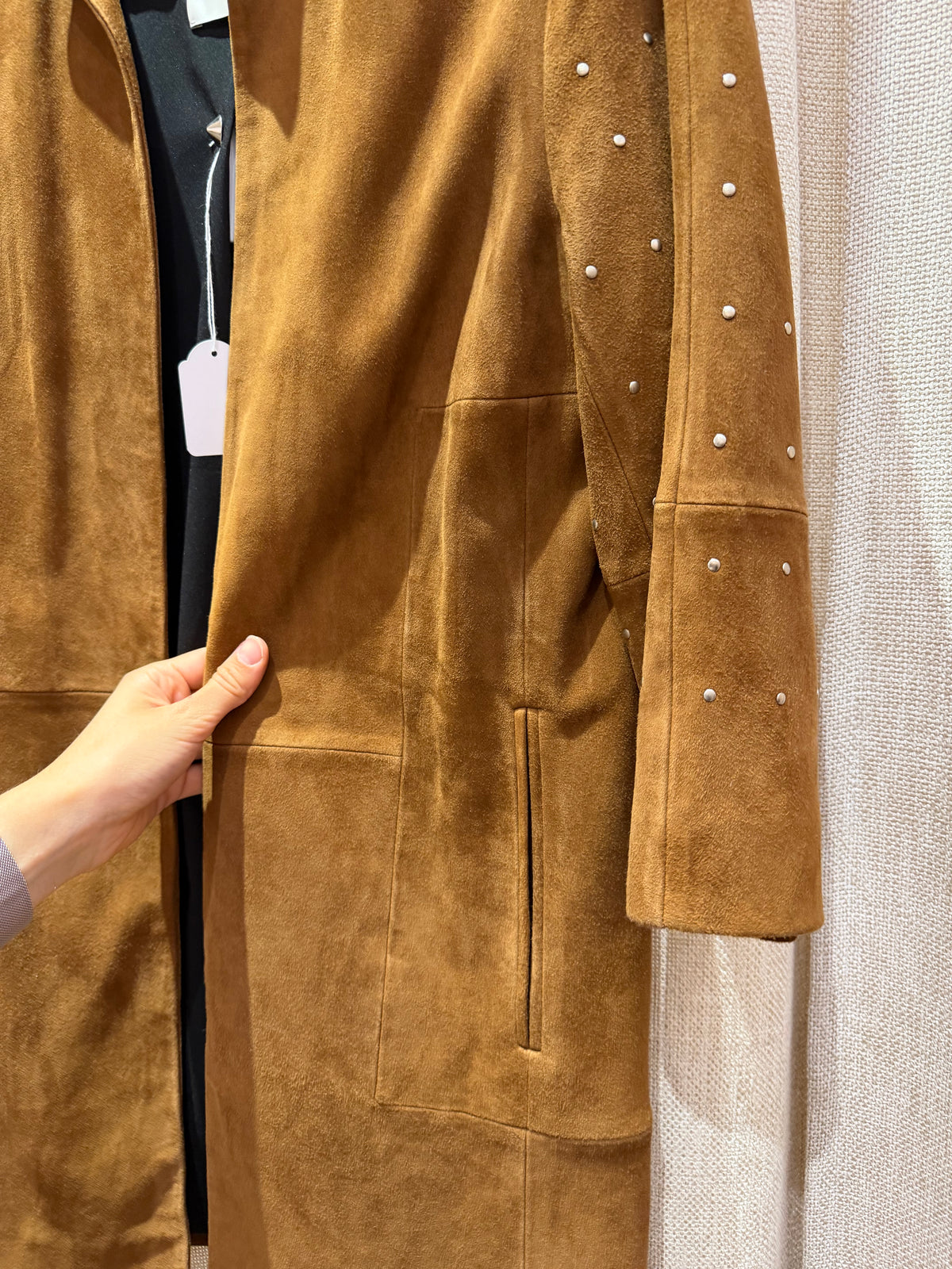 Manteau zapa en daim chocolat - Taille 36 01/10