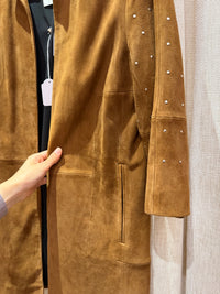 Manteau zapa en daim chocolat - Taille 36 01/10