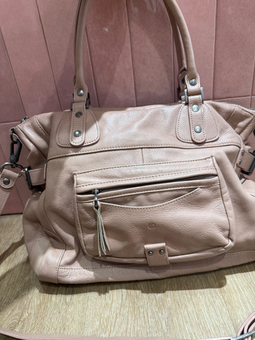 Sac en cuir Sabrina rose
