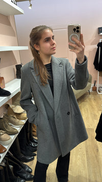 Manteau en laine gris Esprit T.XL